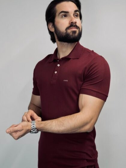 Polo Cálice Pima Piquet Marsala