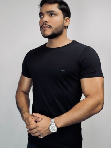 T-shirt Cálice Pima Premium Preto