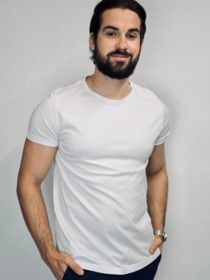 T-shirt Cálice Pima Premium Branca